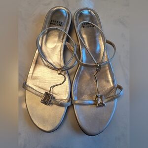 Stuart Weitzman Gold Bartee Formal Sandal Size 9